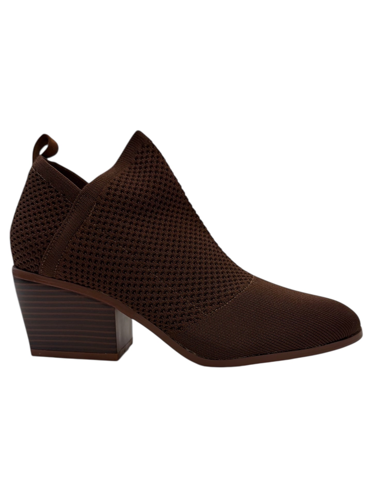 Brown Mesh Bootie