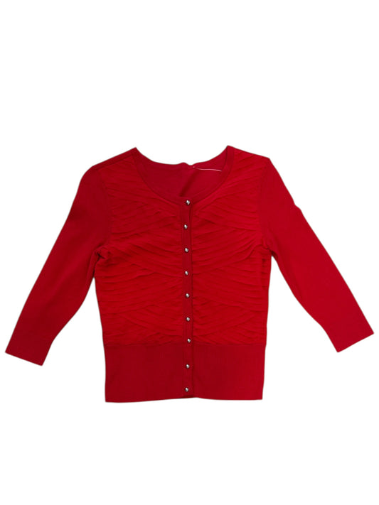 WHBM Red Cardigan