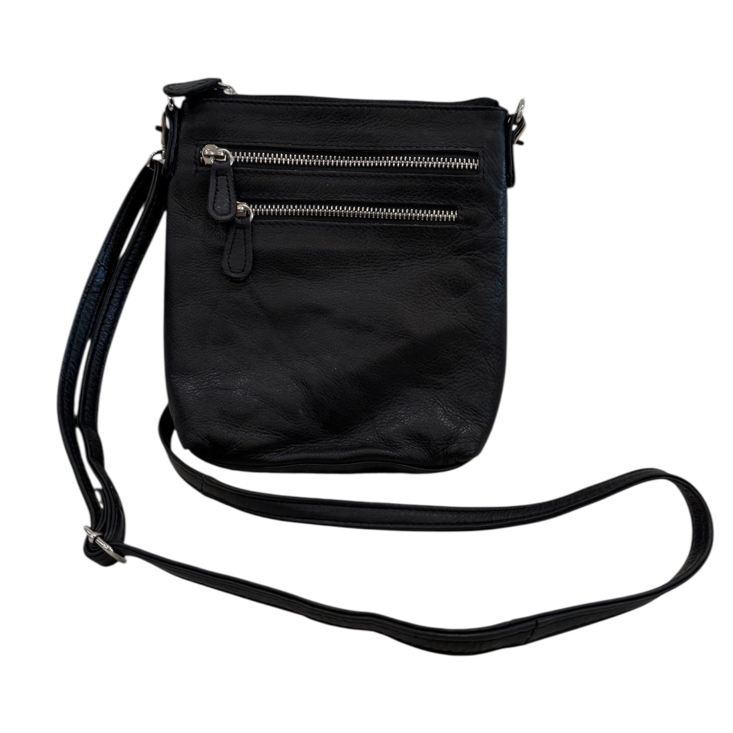 Black Leather Crossbody