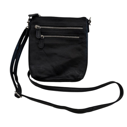 Black Leather Crossbody