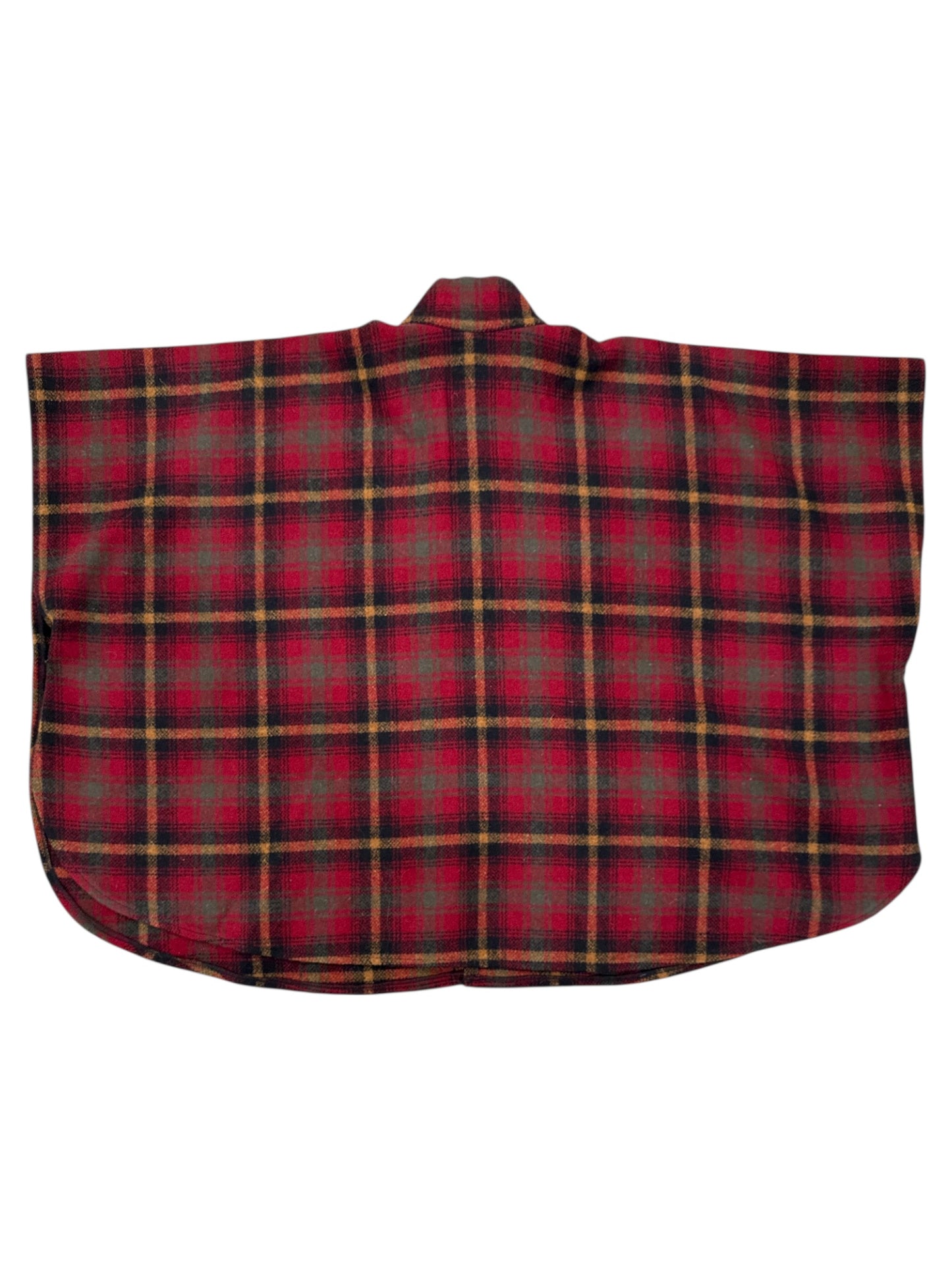 Bemidji Plaid Wool Poncho