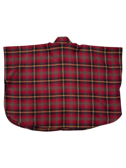 Bemidji Plaid Wool Poncho