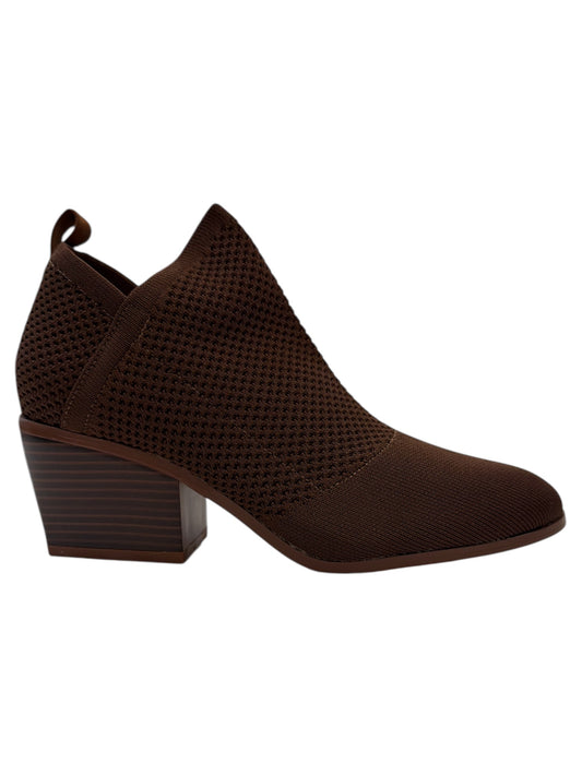 Brown Mesh Bootie