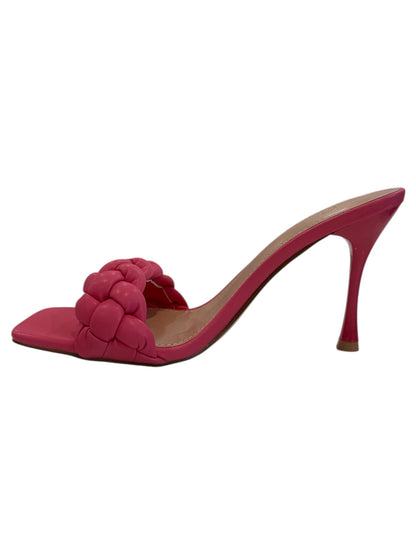 Pink Braided Heel